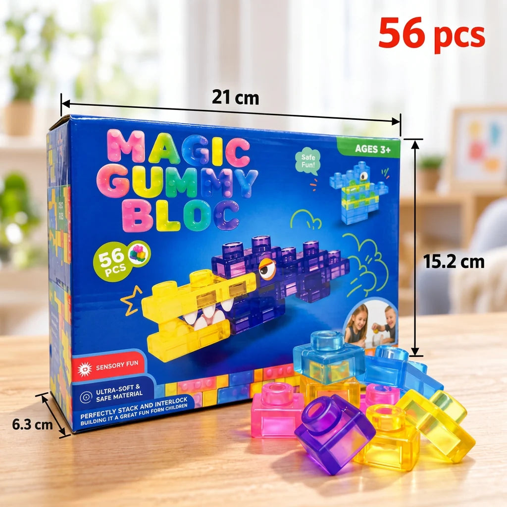 Building Blocks for Kids Soft Squishy Colorful Pieces
