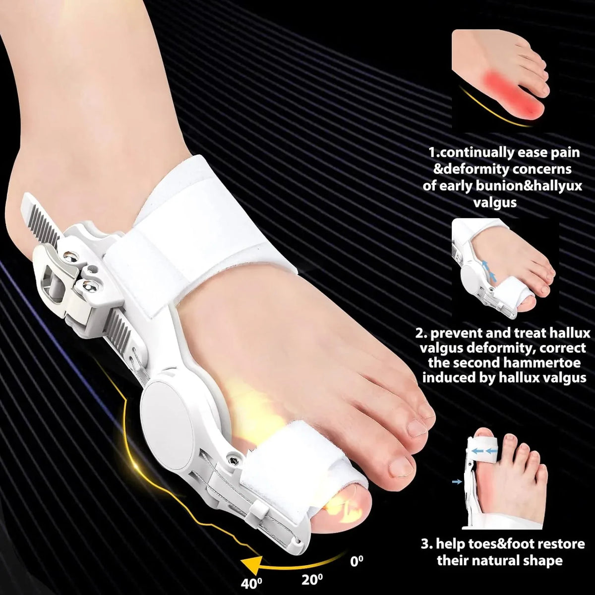 Bunion Splint Adjustable Soft Flexible Toe Support