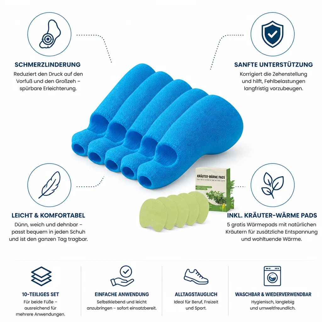 Bunion Tape Toe Alignment & Cushioning 10-Piece Set