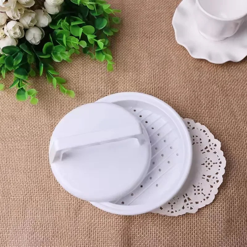 Burger Patty Press Four-Pattie Capacity Dishwasher-Safe Plastic