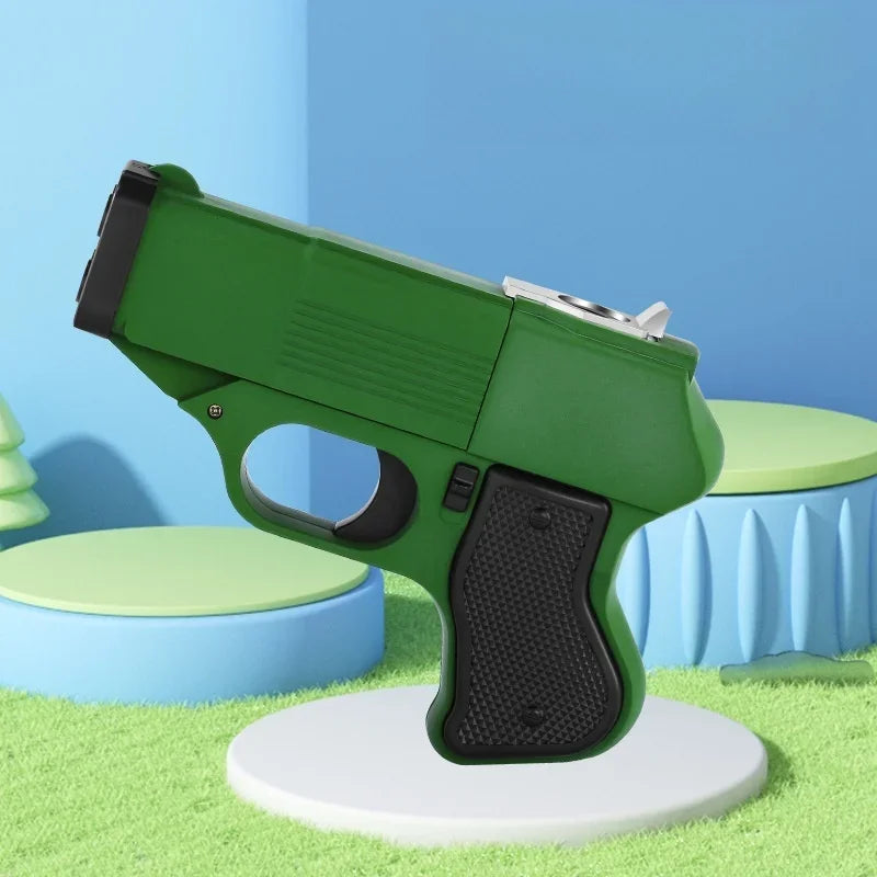 Butane Lighter Wind-Resistant Turbo Jet Flame Pistol-Inspired Design