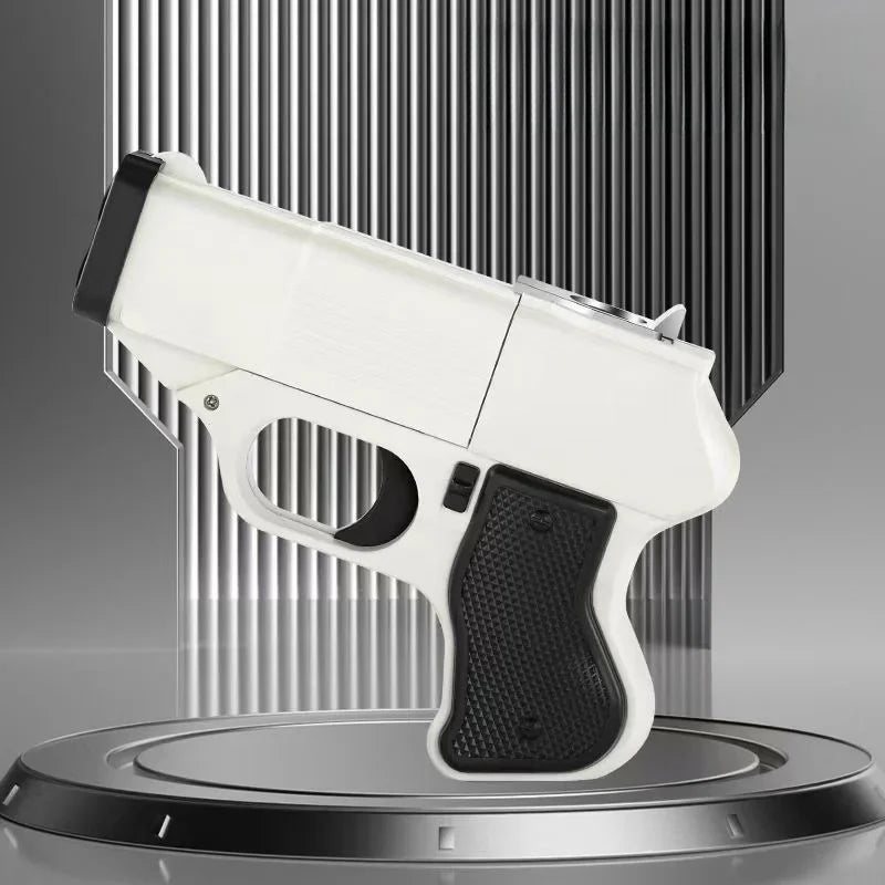 Butane Lighter Wind-Resistant Turbo Jet Flame Pistol-Inspired Design