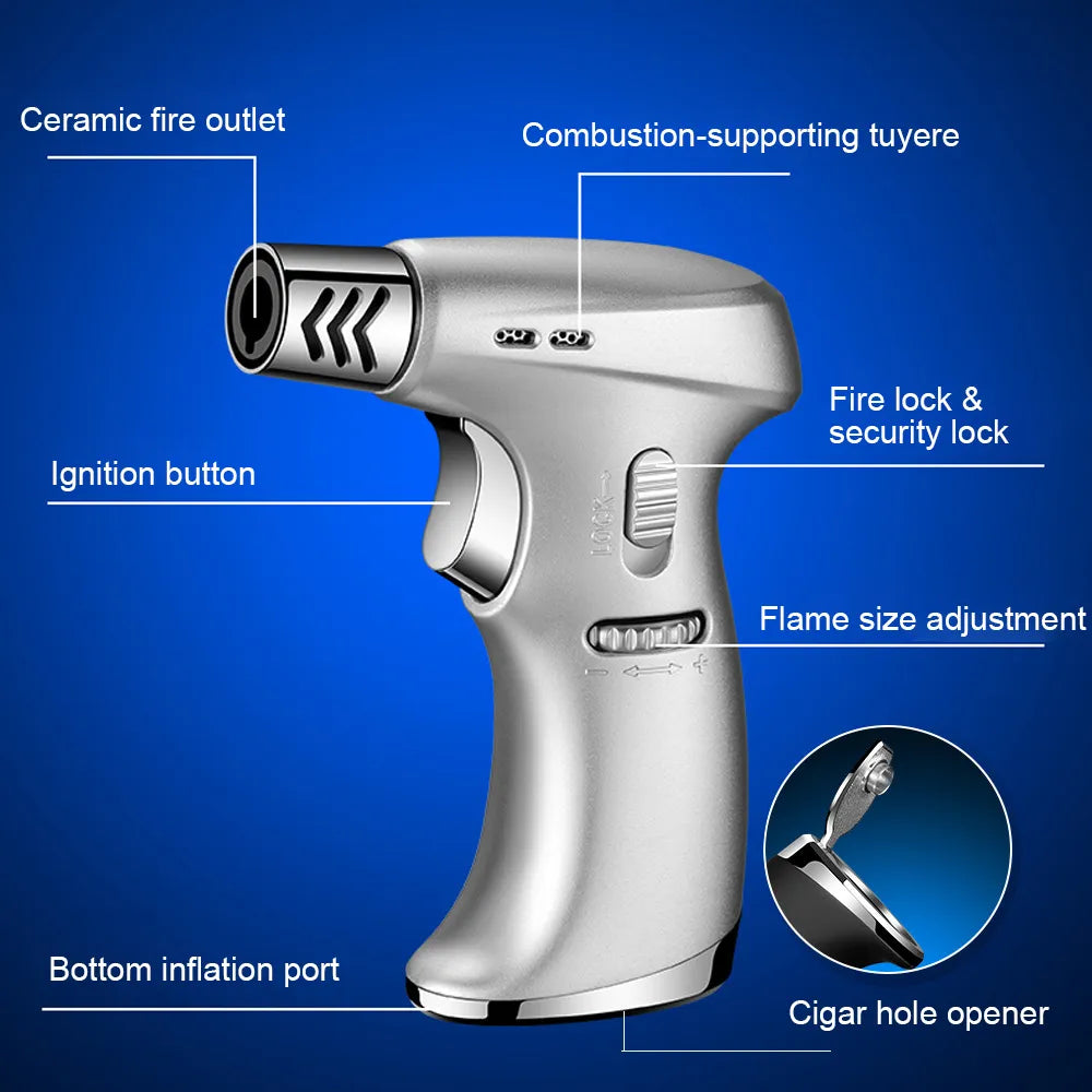 Butane Torch Lighter Windproof Jet Flame