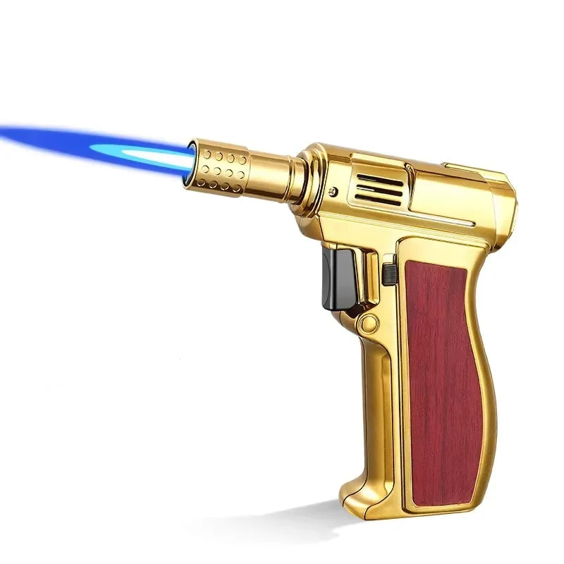 Butane Torch Lighter Windproof Turbo Flame Metal Body