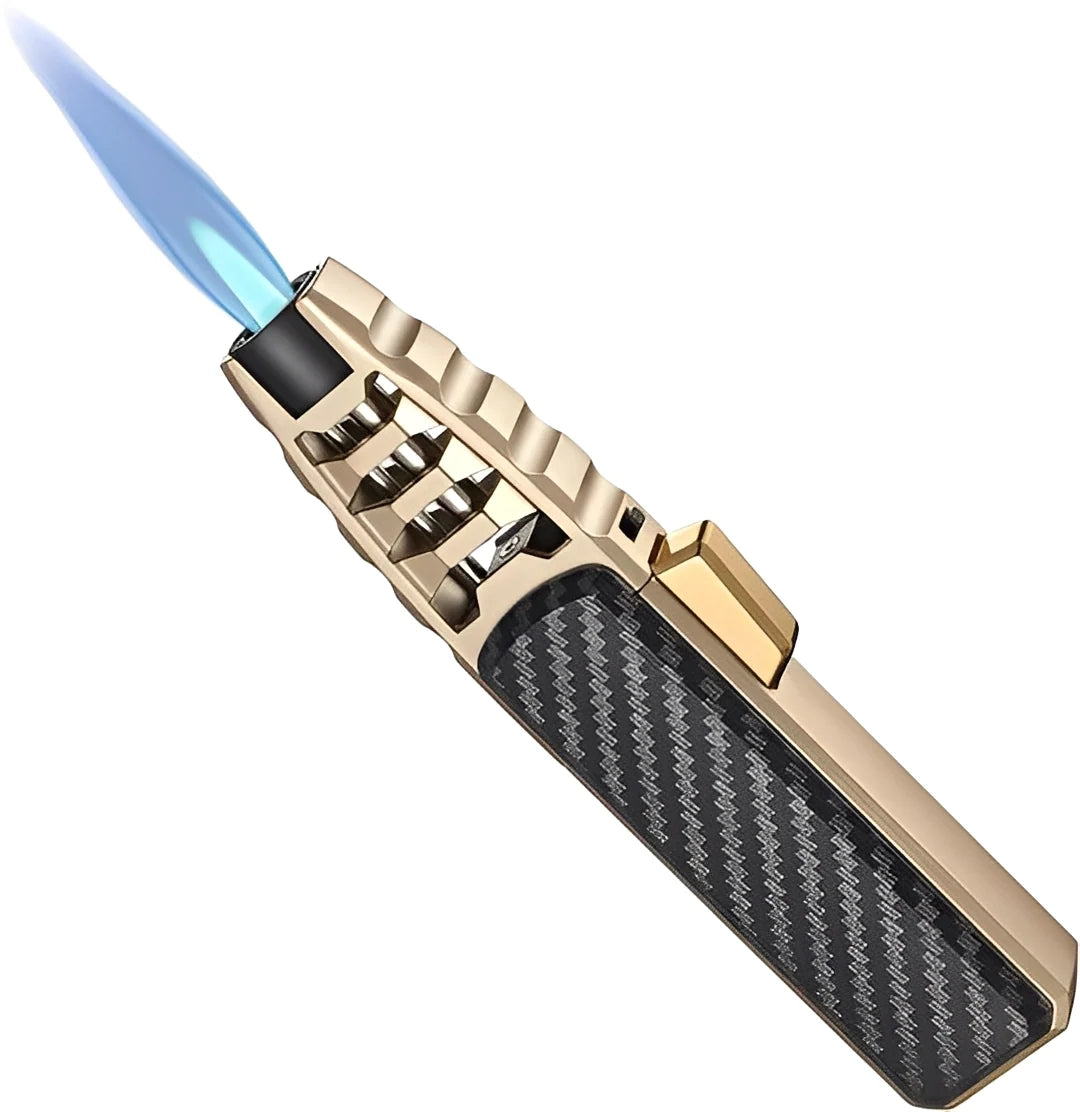 Butane Torch Windproof Refillable Blue Flame