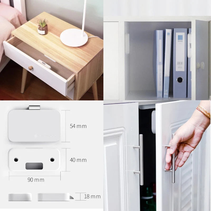 Cabinet Drawer Lock App-Controlled Hidden Internal Mount