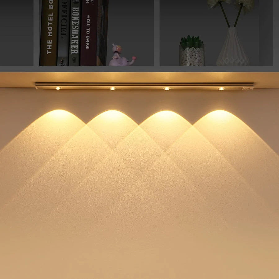 Cabinet Light Motion-Activated USB Rechargeable Aluminum