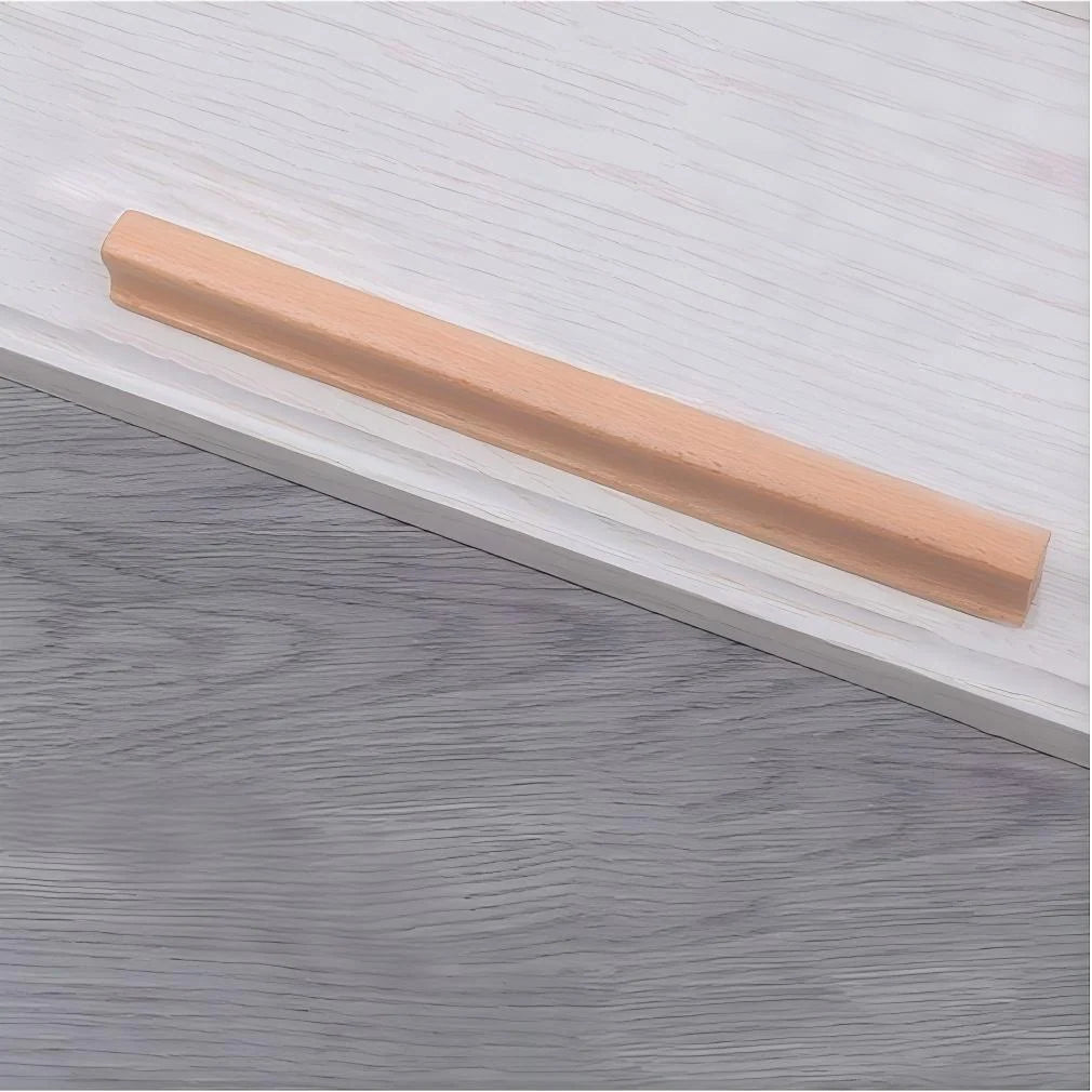 Cabinet Pulls Solid Wood Ergonomic Grip Multiple Sizes