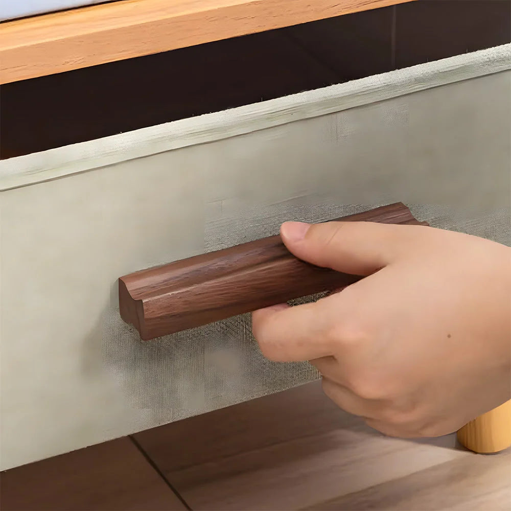 Cabinet Pulls Solid Wood Ergonomic Grip Multiple Sizes