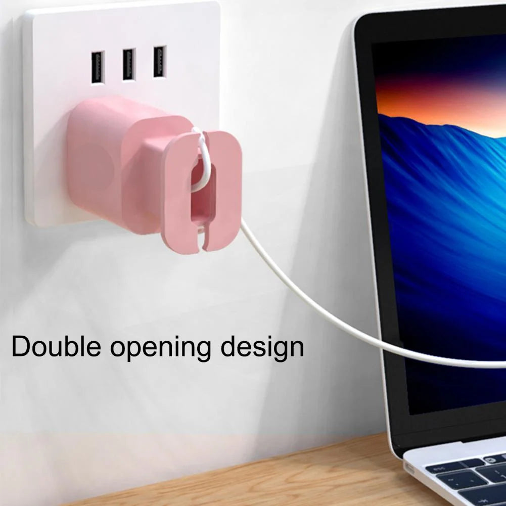 Cable Organizer & Adapter Protector Silicone Tangle-Free
