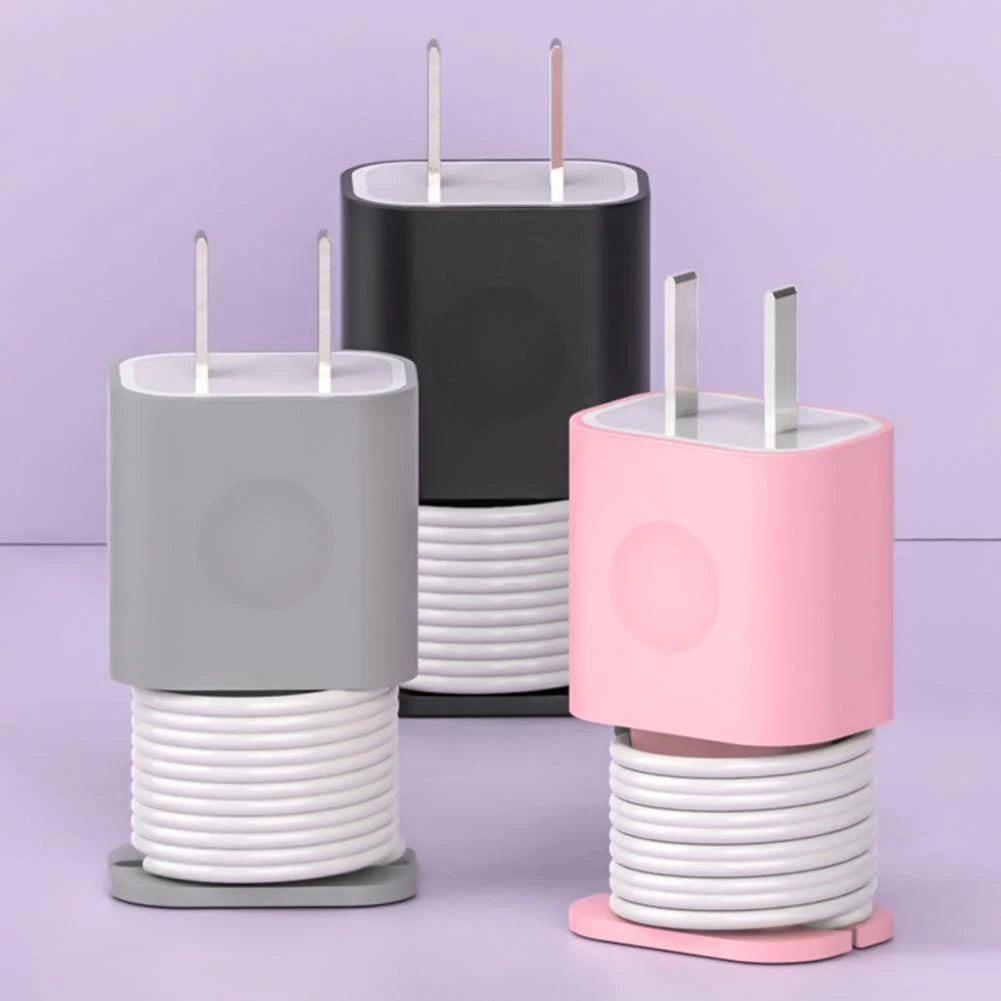 Cable Organizer & Adapter Protector Silicone Tangle-Free