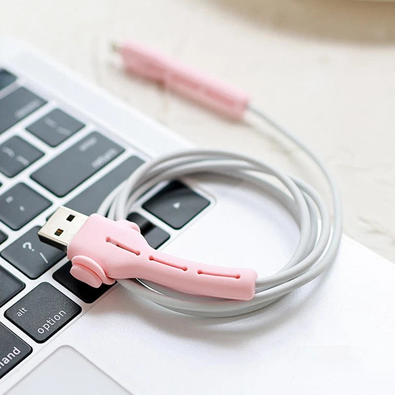 Cable Organizer Clip Soft Silicone Tangle-Free Cord Storage