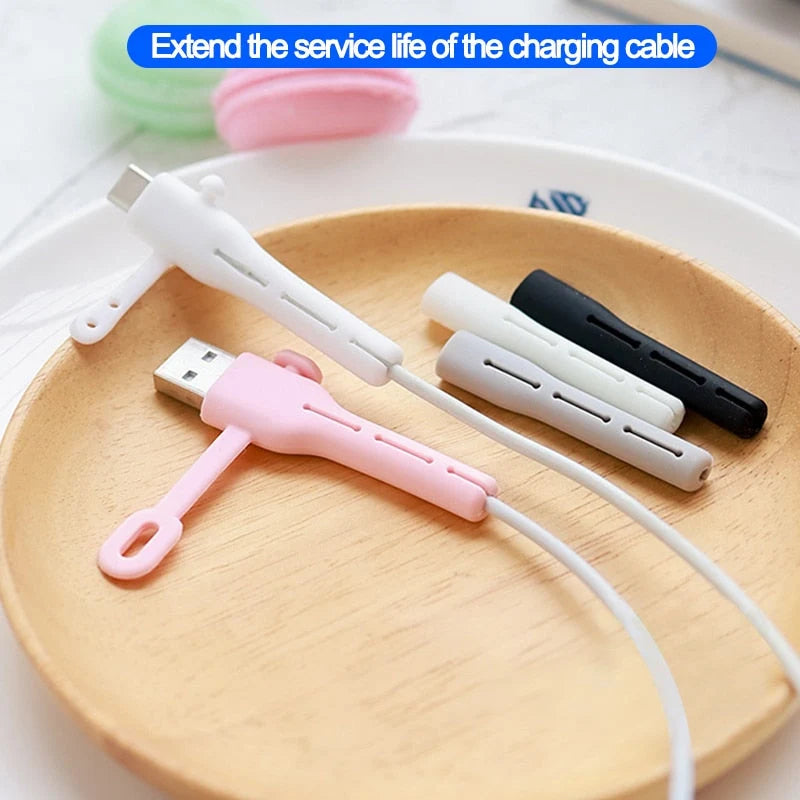 Cable Organizer Clip Soft Silicone Tangle-Free Cord Storage