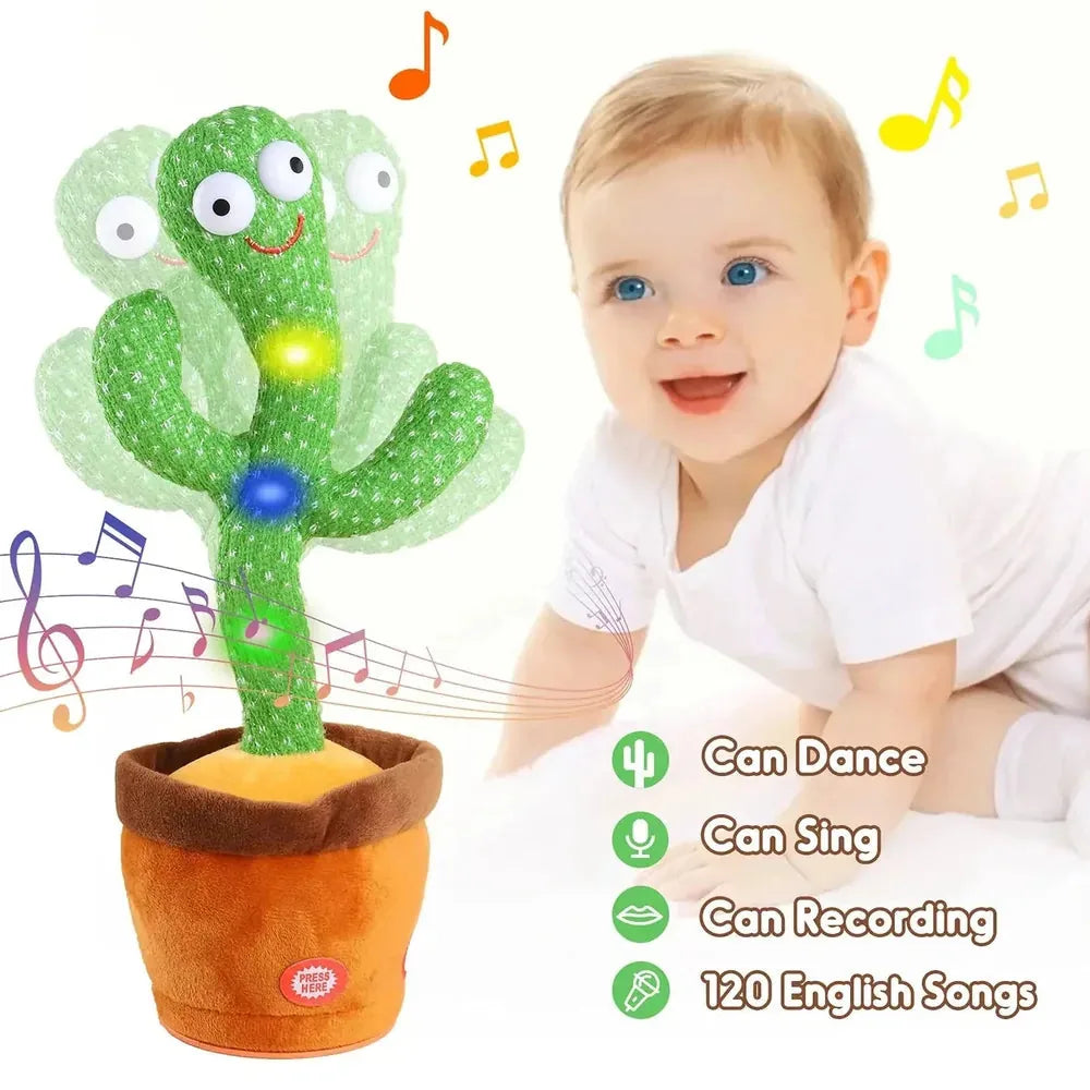 Cactus Toy Dancing Talking USB Rechargeable
