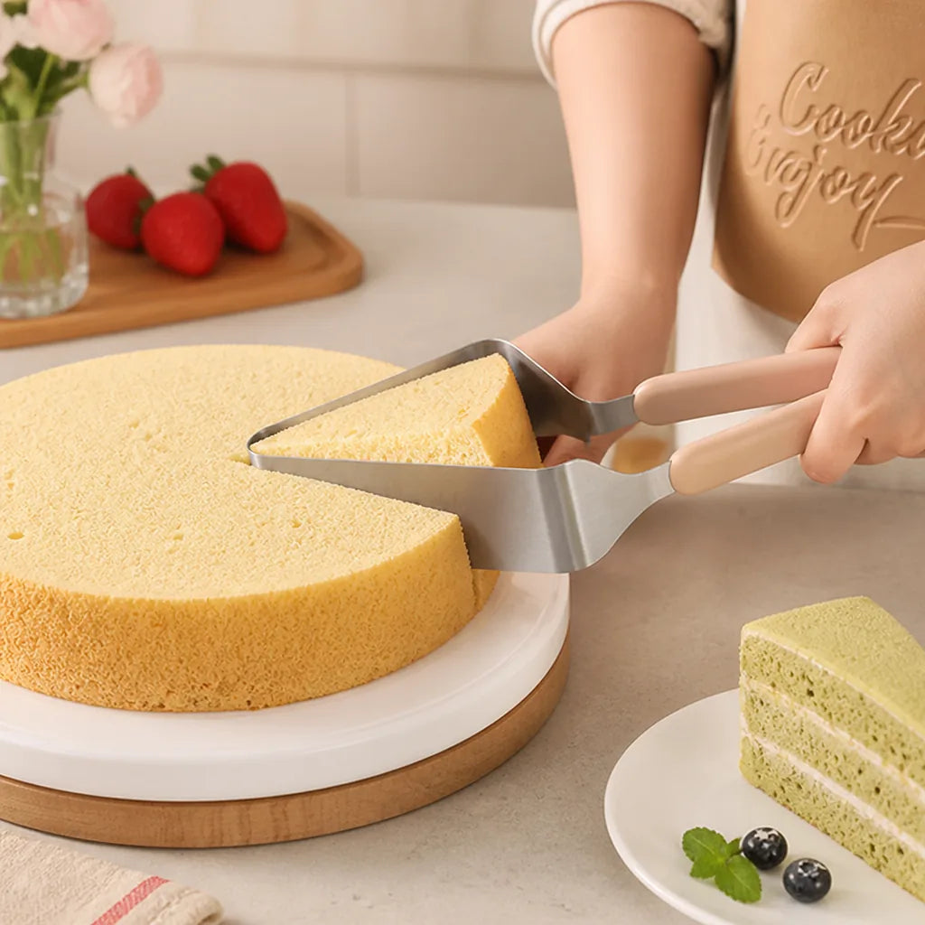 Cake Server Ergonomic Handle Stainless Steel & Dishwasher Safe