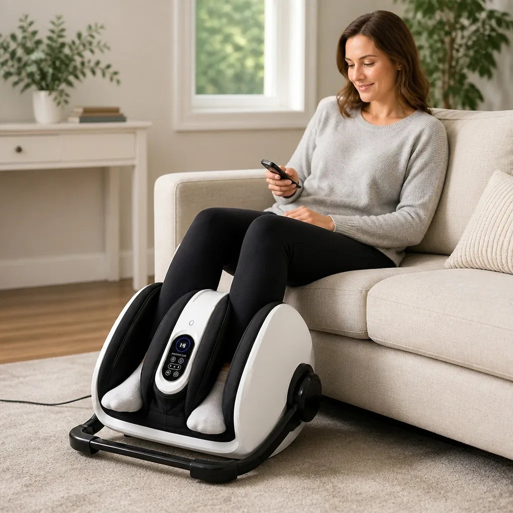 Calf & Leg Massager Electric Pulse Therapy Adjustable Wrap