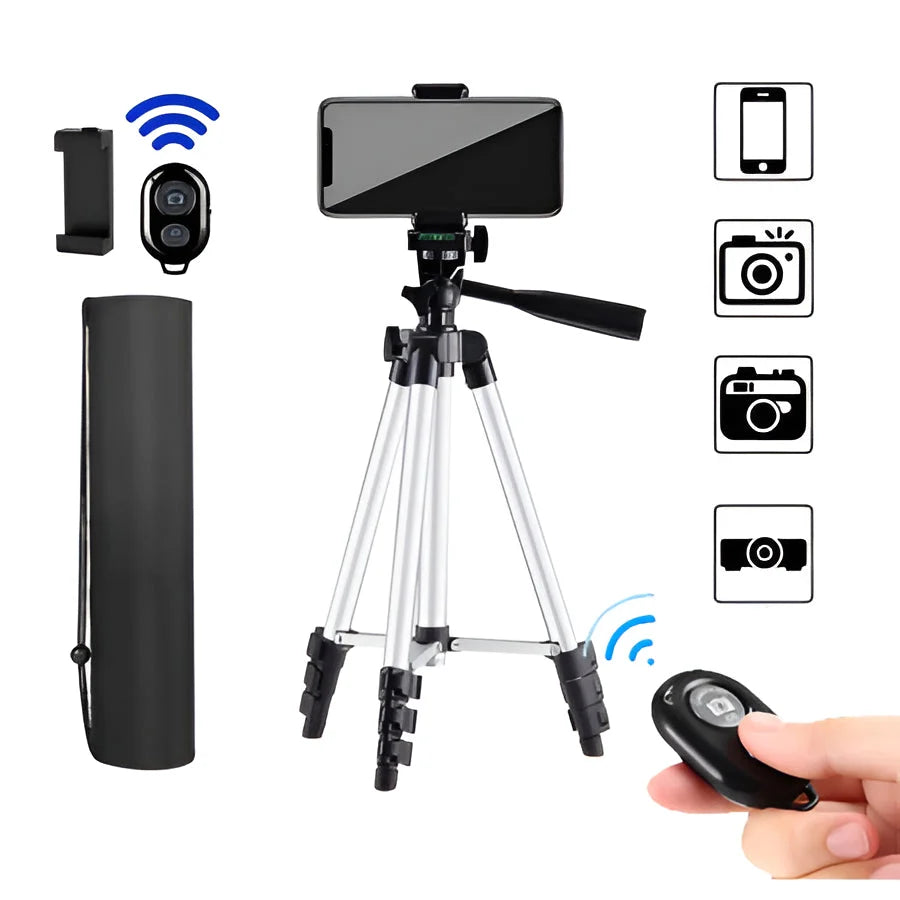 Camera Tripod Expandable 20-55 Inch Foldable Wireless Remote