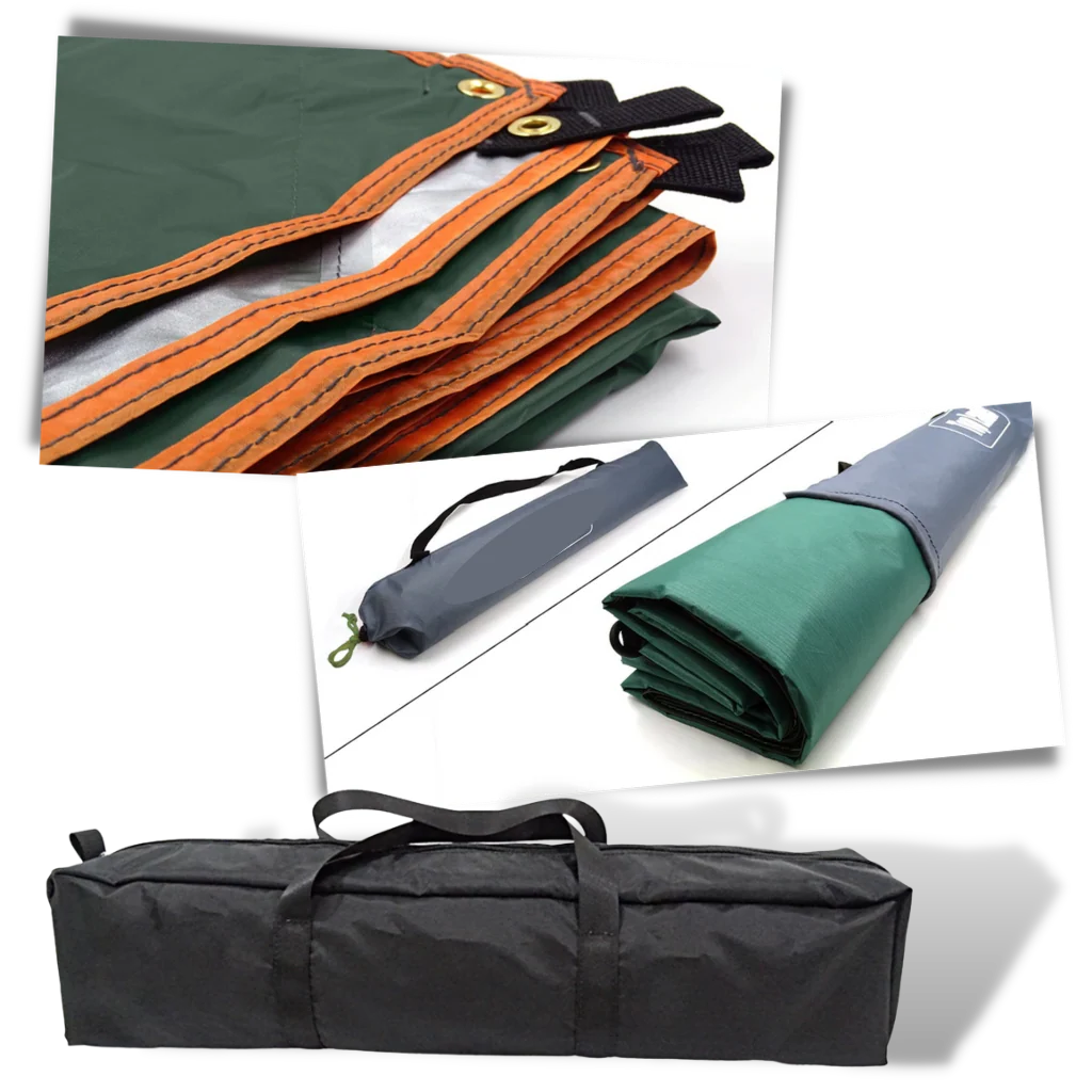 Camping Tarp Heavy-Duty Waterproof Reinforced Grommets & Taped Edges