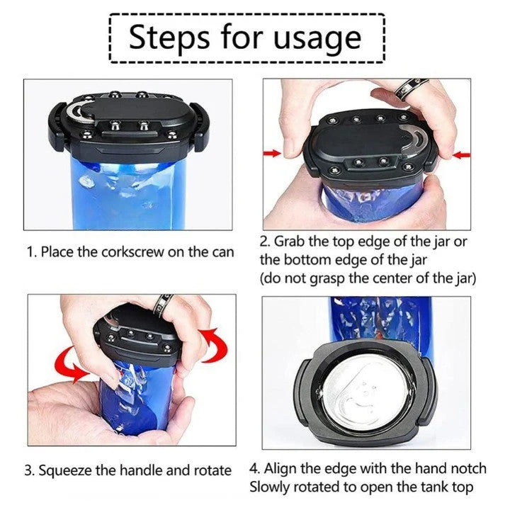Can Opener Foldable Can Cutter & Bottle Opener