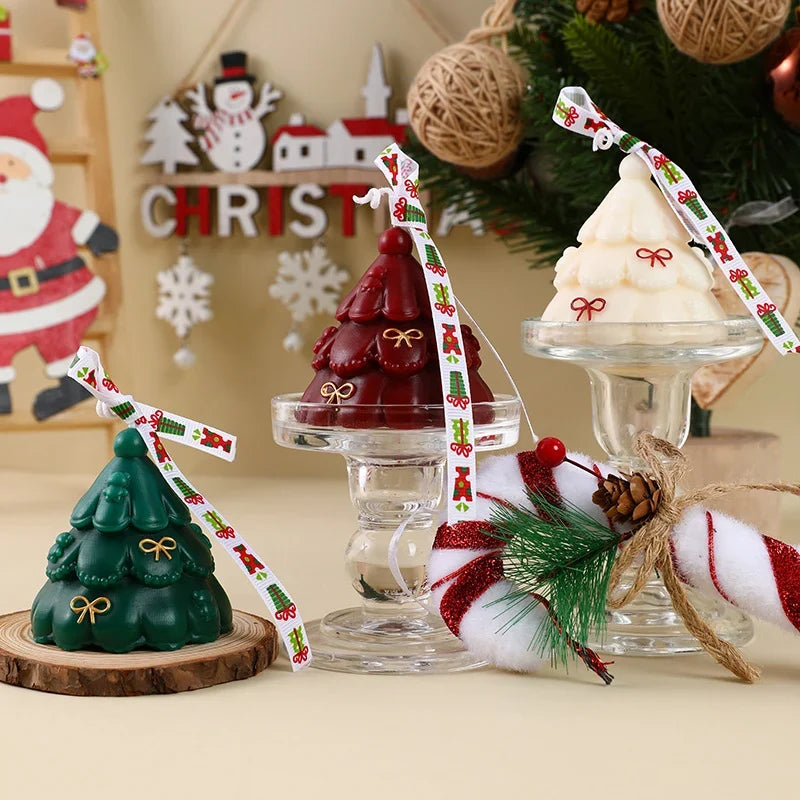Candle Hand-Poured Wax Christmas Tree Gift Box