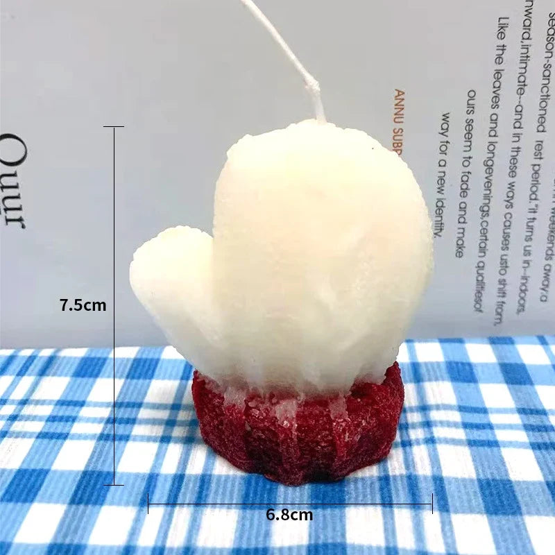 Candle Mini Cactus Hand-Poured Realistic 3 Inch