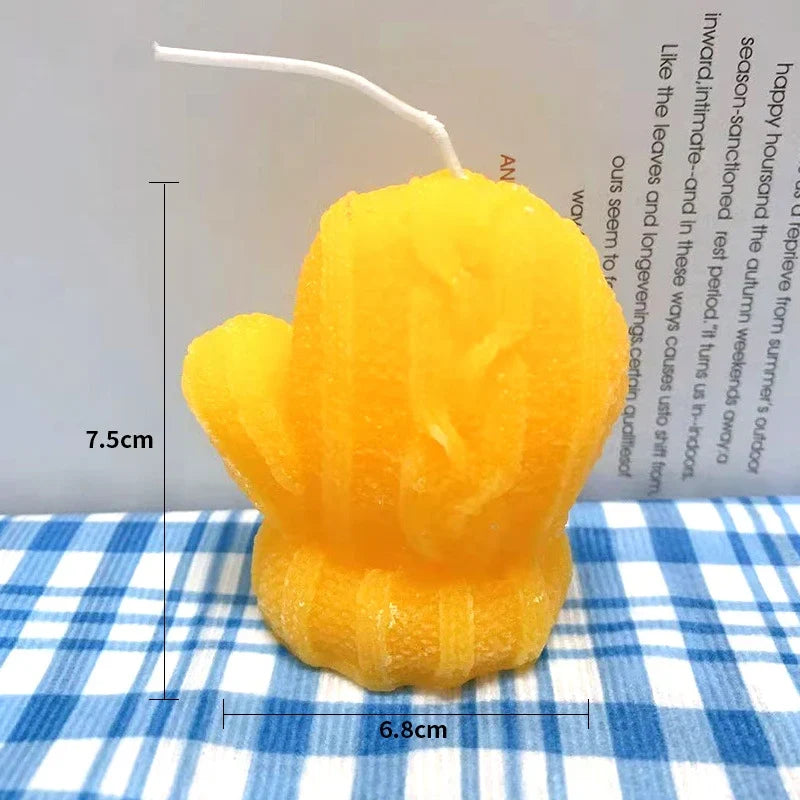 Candle Mini Cactus Hand-Poured Realistic 3 Inch
