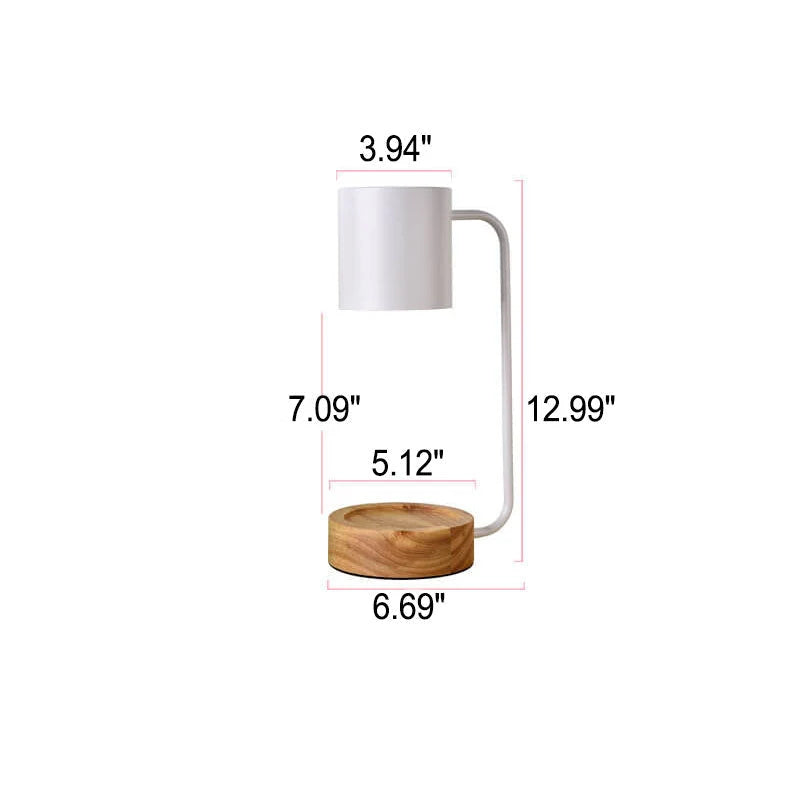 Candle Warmer Lamp Solid Wood Flameless Dimmable Timer