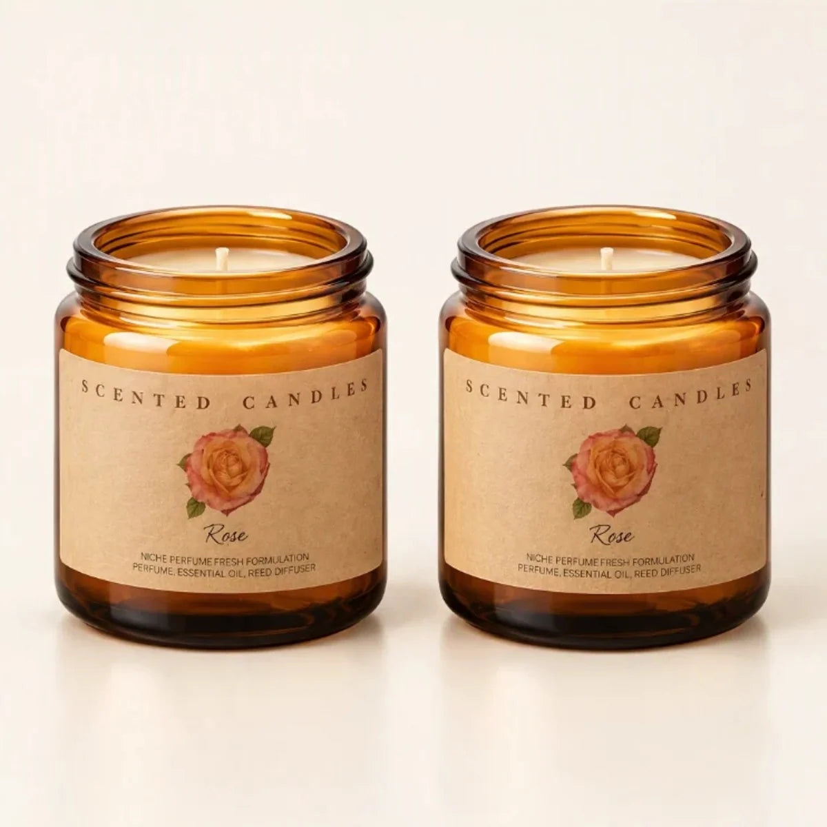 Candle Warmer Refills Rose-Scented Jar Candles