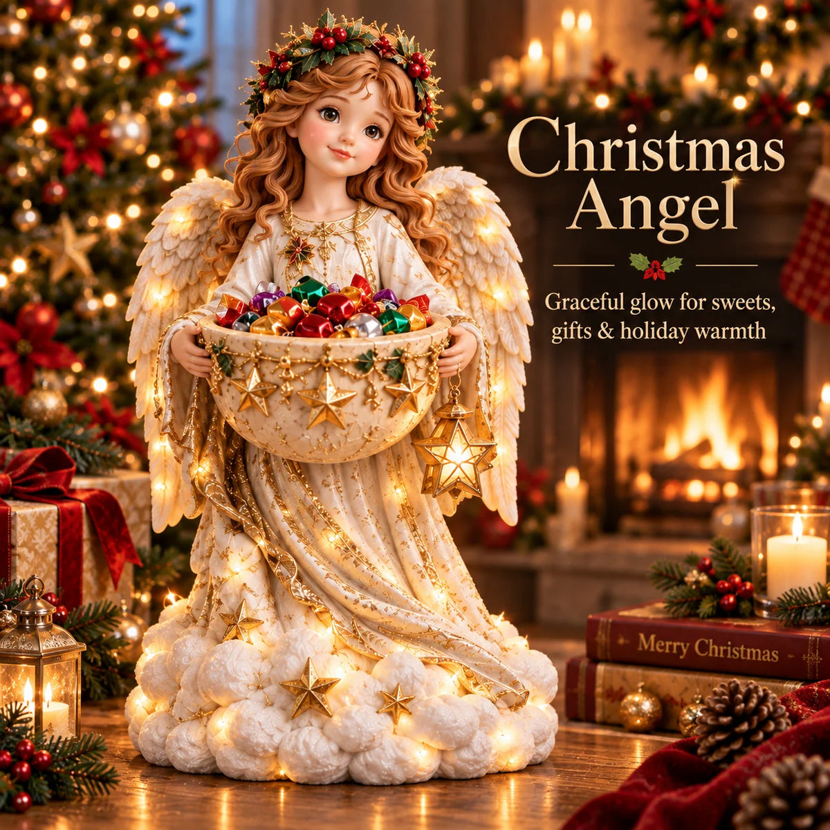 Candy Bowl Lighted Christmas Character Design