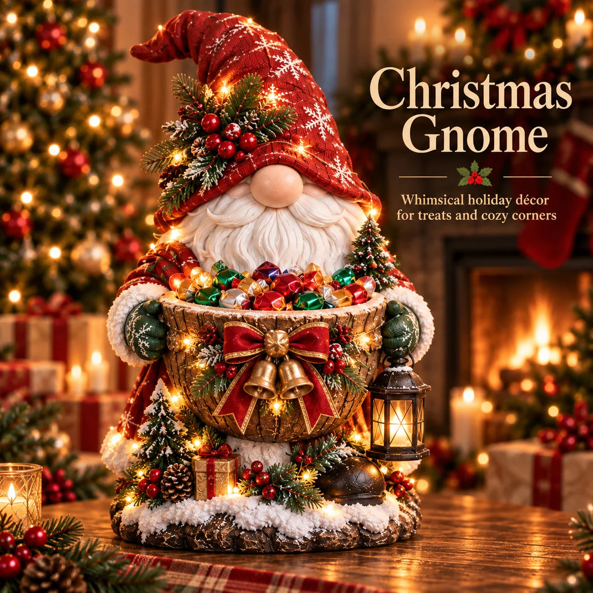 Candy Bowl Lighted Christmas Character Design