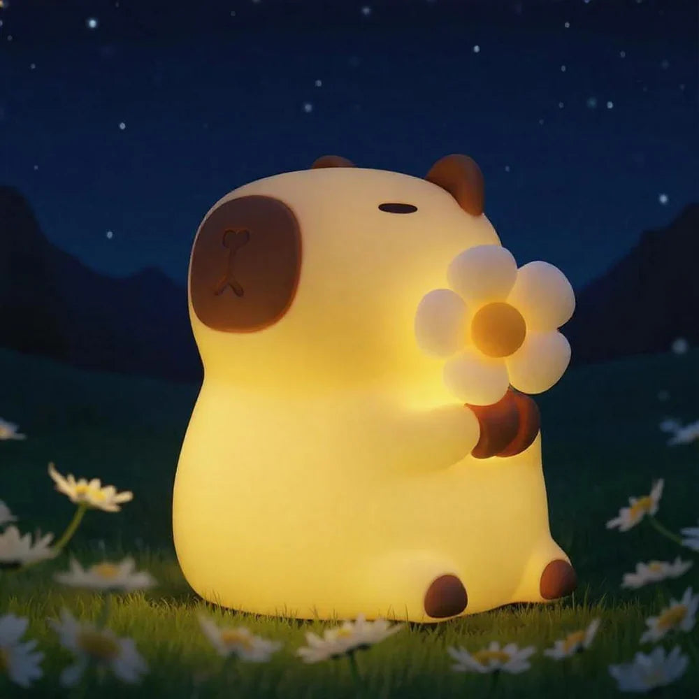Capybara Night Light Breathing Motion Snoring Sound
