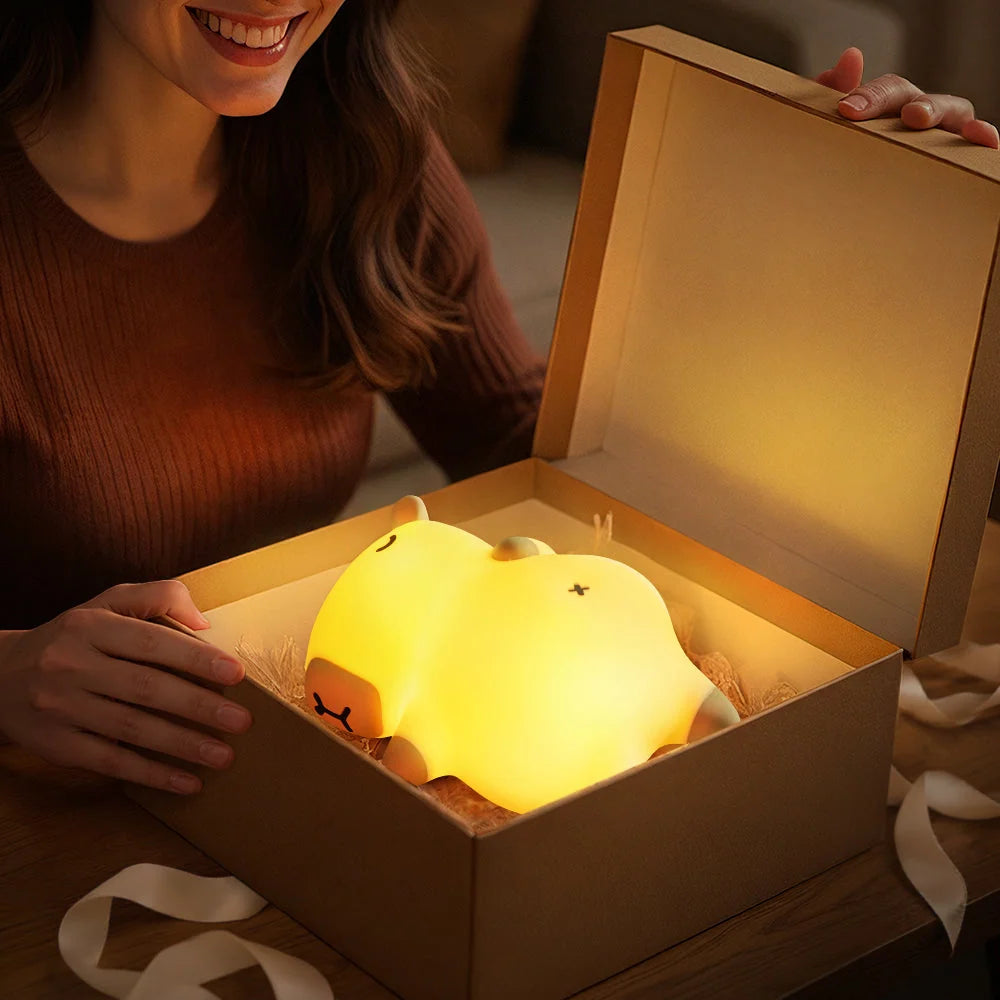 Capybara Night Light Breathing Motion Snoring Sound