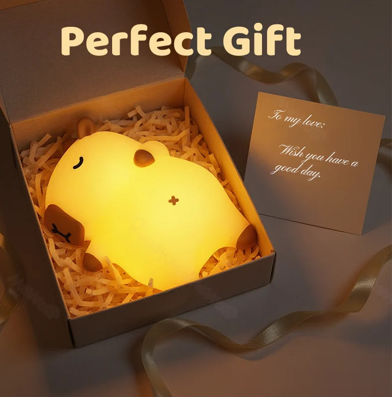 Capybara Night Light Breathing Motion Snoring Sound