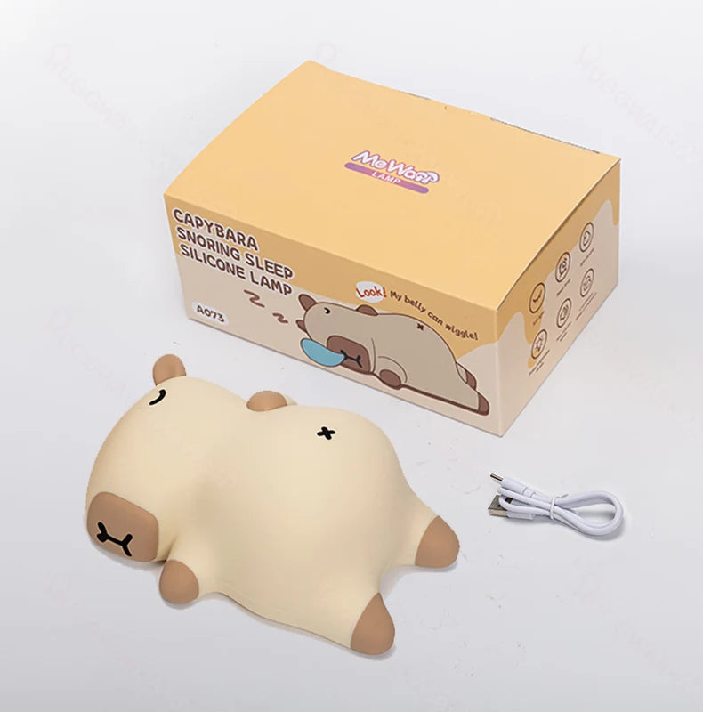 Capybara Night Light Breathing Motion Snoring Sound