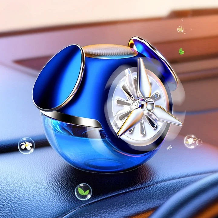 Car Air Freshener Solar-Powered Rotating Design