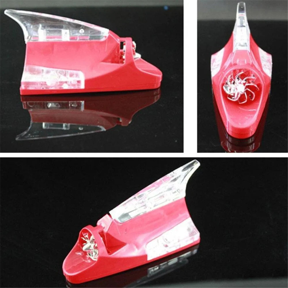 Car Antenna Light Shark Fin Wind-Powered LED