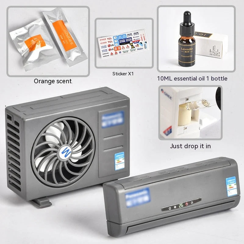 Car Aromatherapy Diffuser Solar-Powered Compact 5 mL
