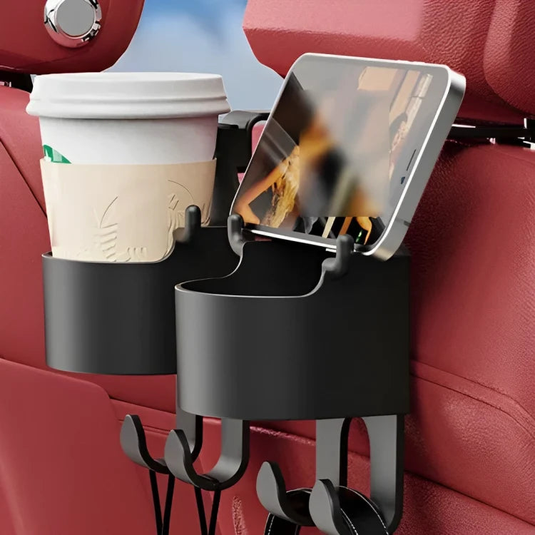 Car Back Seat Organizer Cup & Device Holder ABS