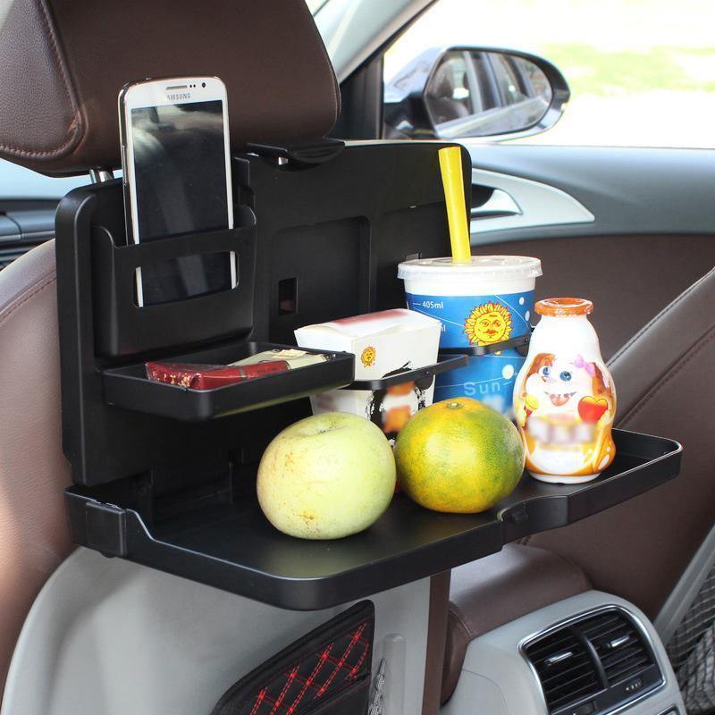 Car Backseat Table Foldable Multi-Layer Storage
