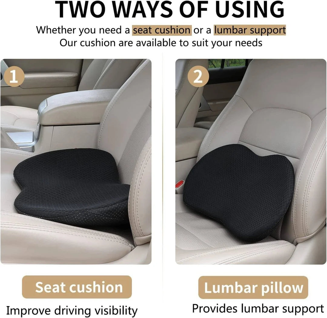 Car Booster Seat Cushion 3.5 Inch Lift Ergonomic Support