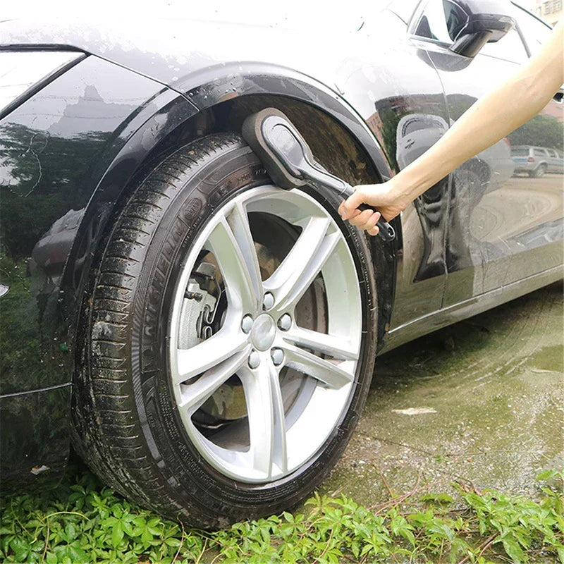 Car Cleaning Brush Soft Bristles Scratch-Free Ergonomic Handle