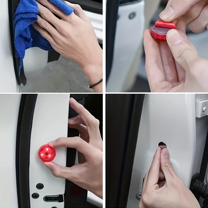 Car Door Warning Lights Wireless Automatic Flashing Waterproof