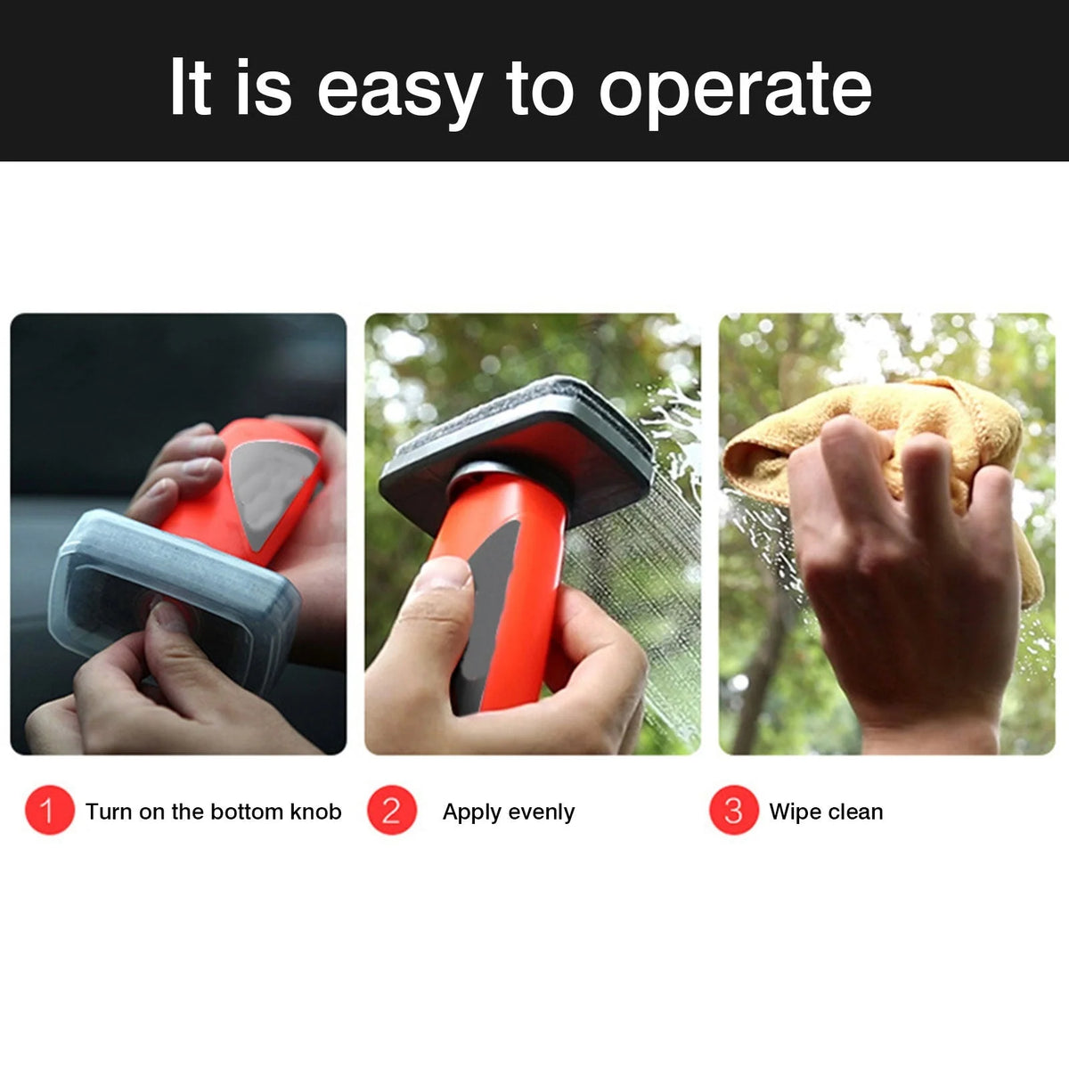 Car Glass Cleaner Set Anti-Fog Rainproof Oil Film Removal