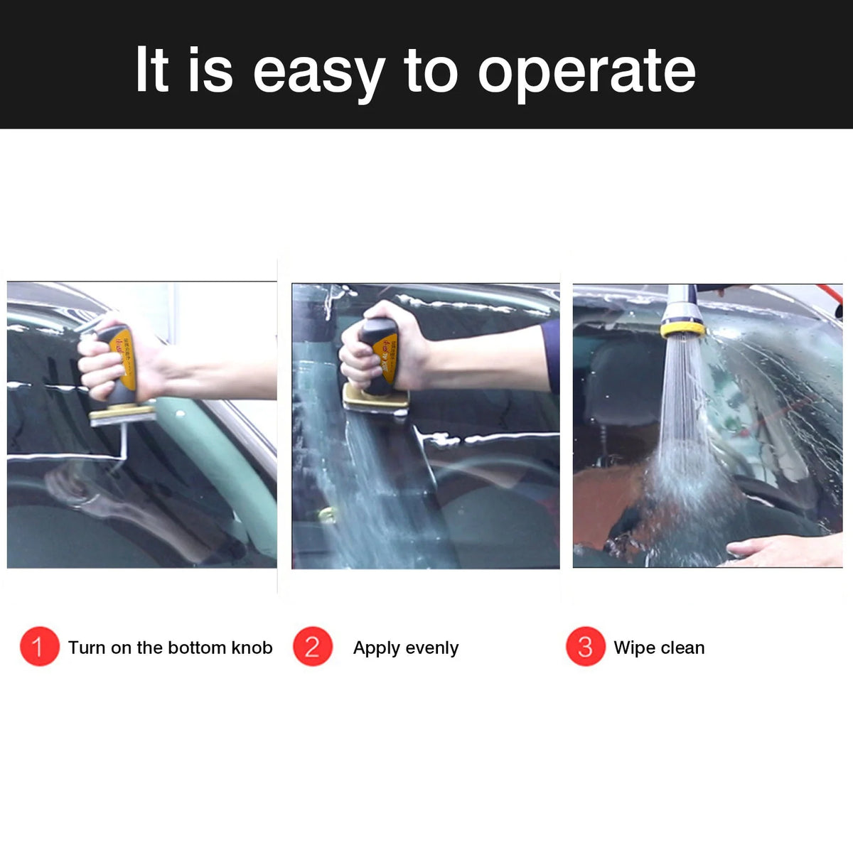 Car Glass Cleaner Set Anti-Fog Rainproof Oil Film Removal