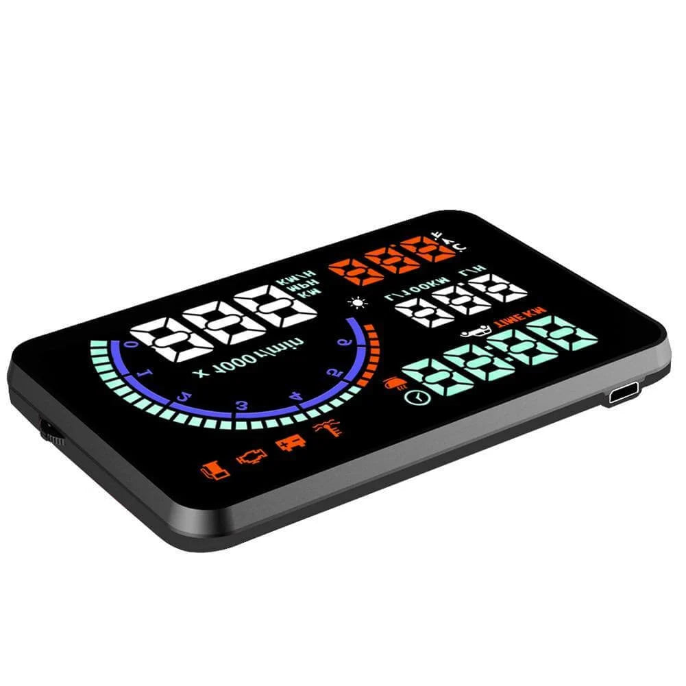 Car Head-Up Display OBD2 Compatible Adjustable LED Vehicle Monitor