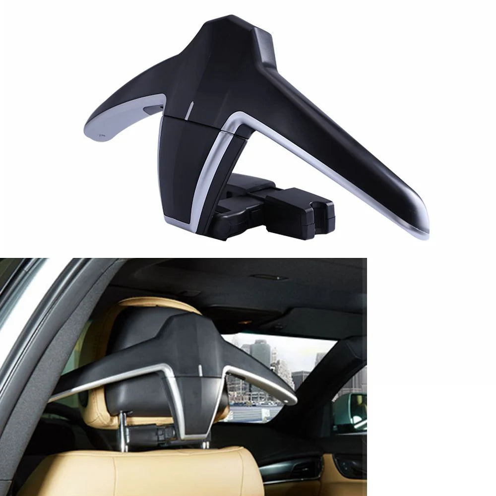 Car Headrest Clothes Hanger Foldable Detachable 44.1 Lb Capacity