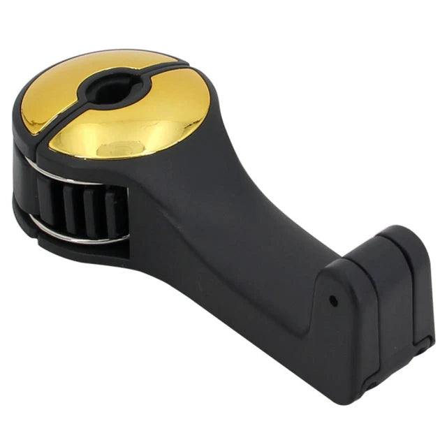 Car Headrest Phone Holder & Bag Hanger 360° Swivel