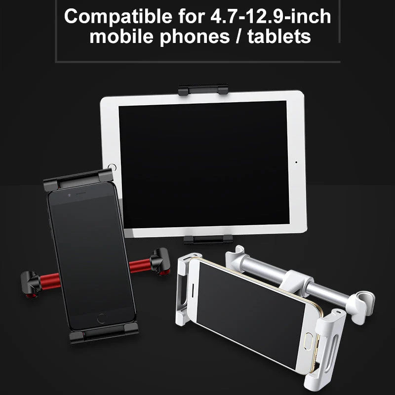 Car Headrest Tablet & Phone Holder 360° Rotating Mount