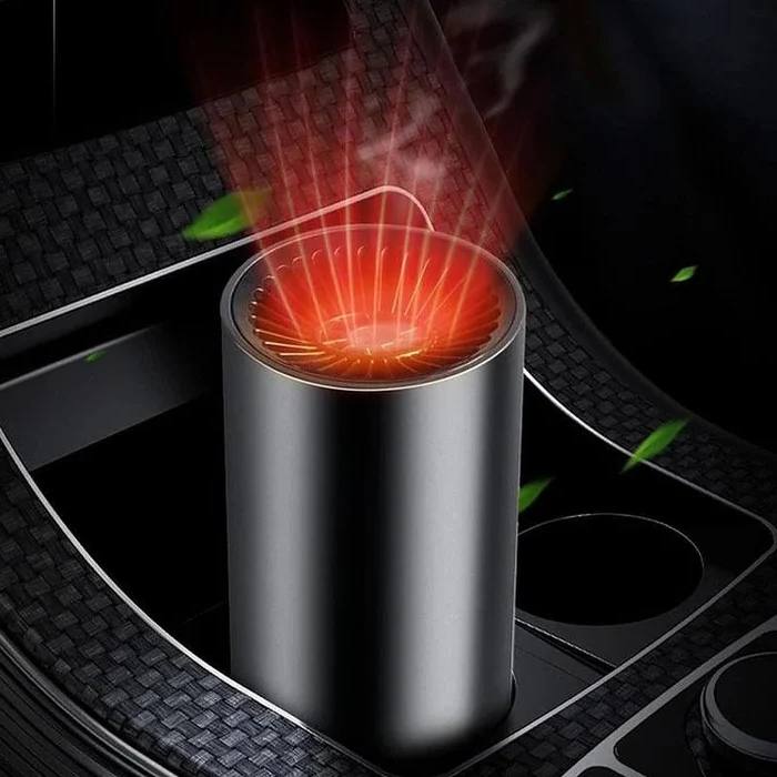 Car Heater Fast Heat & Cooling 360° Rotating Cup-Holder Plug-In