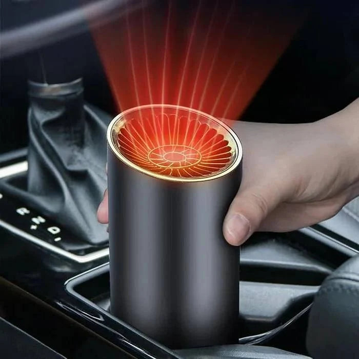 Car Heater Fast Heat & Cooling 360° Rotating Cup-Holder Plug-In
